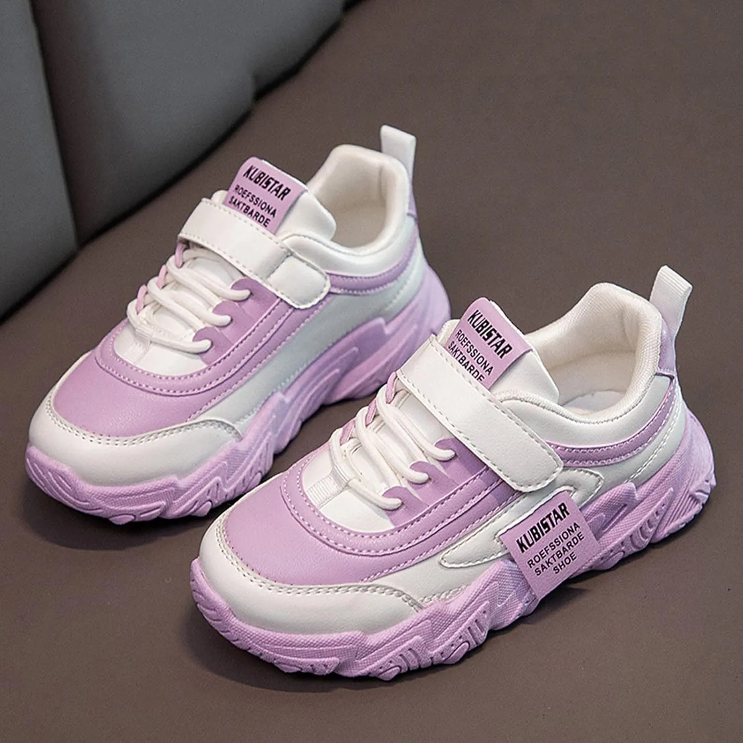 Sneakers for Boys Girls Fashion Lace Up Running Shoes Tennis Shoes Basketball Breathable Athletic Outdoor Shoes