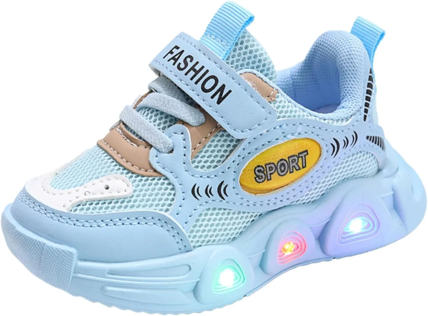 Sneakers for Girls Casual Baby Soft Walking Shoes Kids Baby Girls LED Light Up Luminous Running Sport Shoes Mesh Sneakers