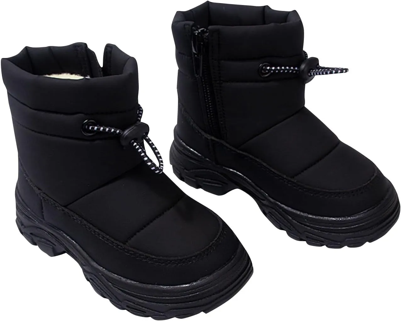 Snow Boots Boys Little Kid Toddler Winter Snow Boots Waterproof Insulated Faux Fr Boys Girls Hiking Boots For Toddler