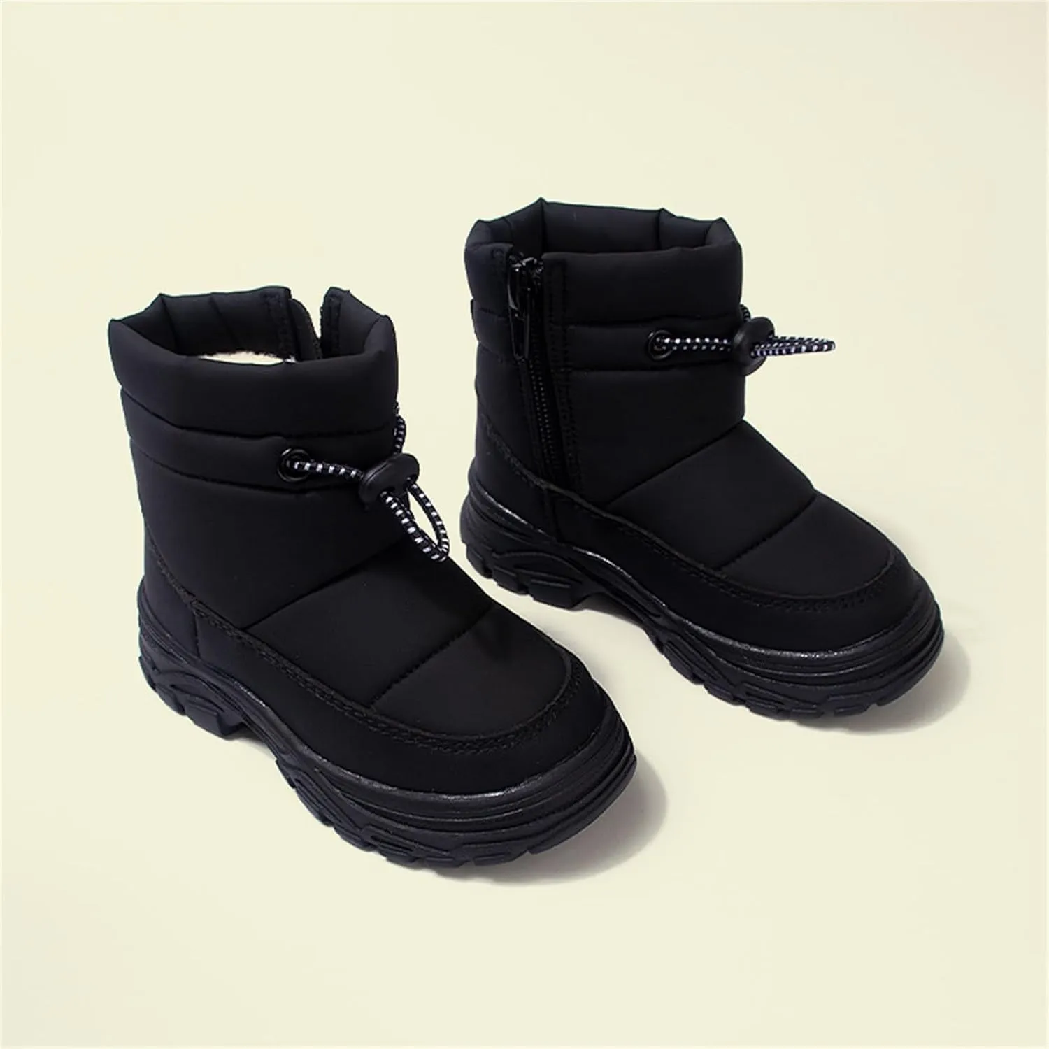 Snow Boots Boys Little Kid Toddler Winter Snow Boots Waterproof Insulated Faux Fr Boys Girls Hiking Boots For Toddler