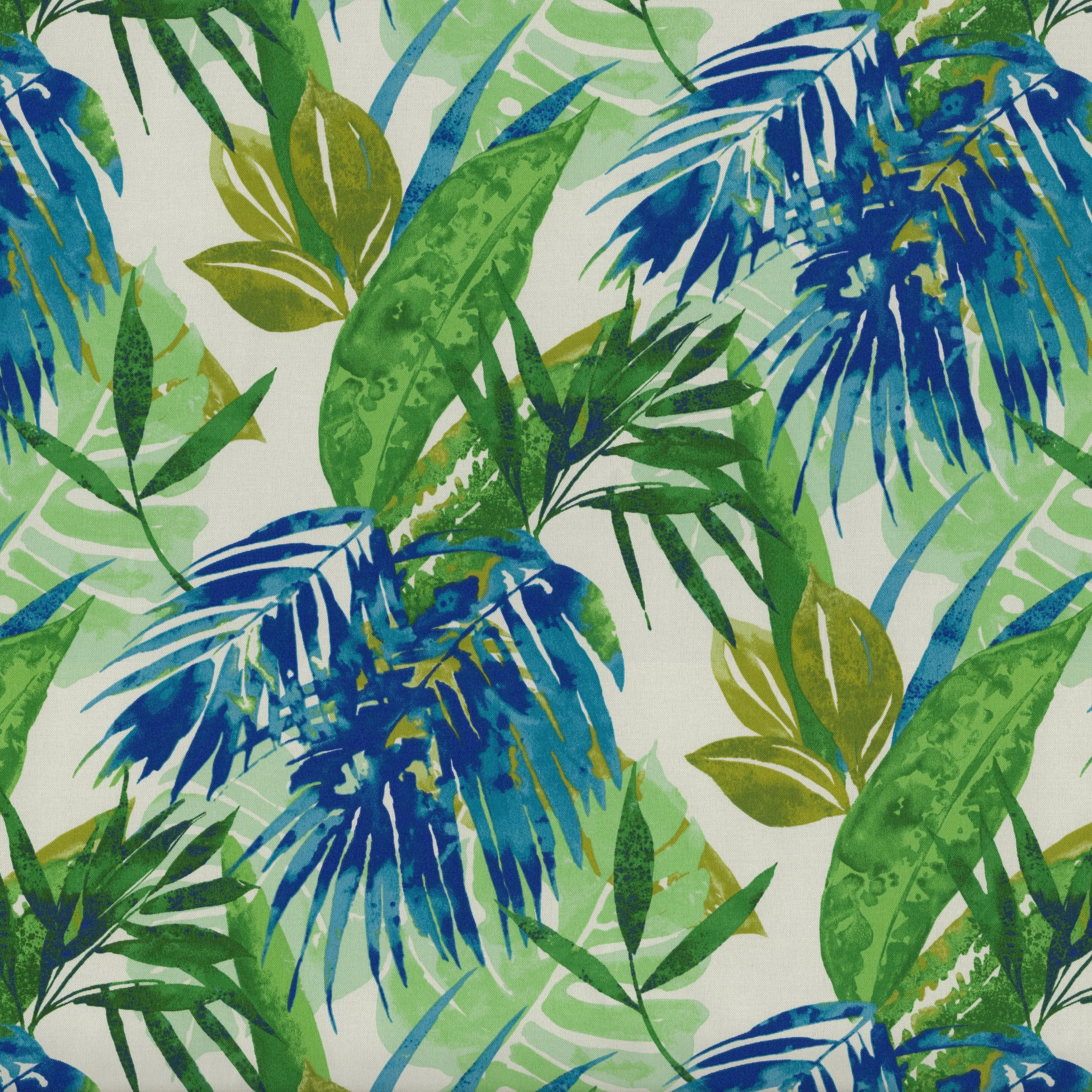Soleil Blue/Green Squared Corners Chair Cushion