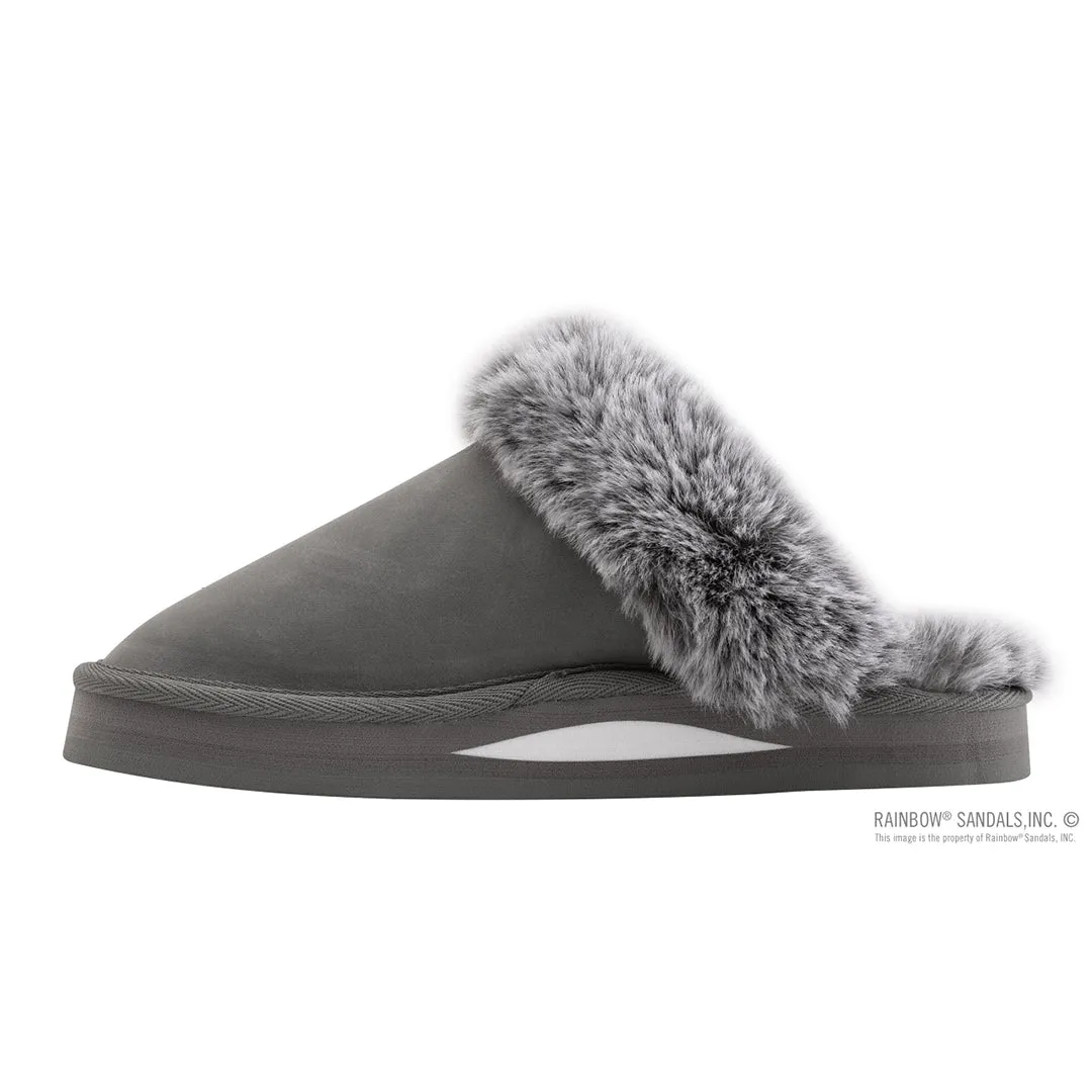 Sunset Snugs • Premier Leather Slipper • Grey