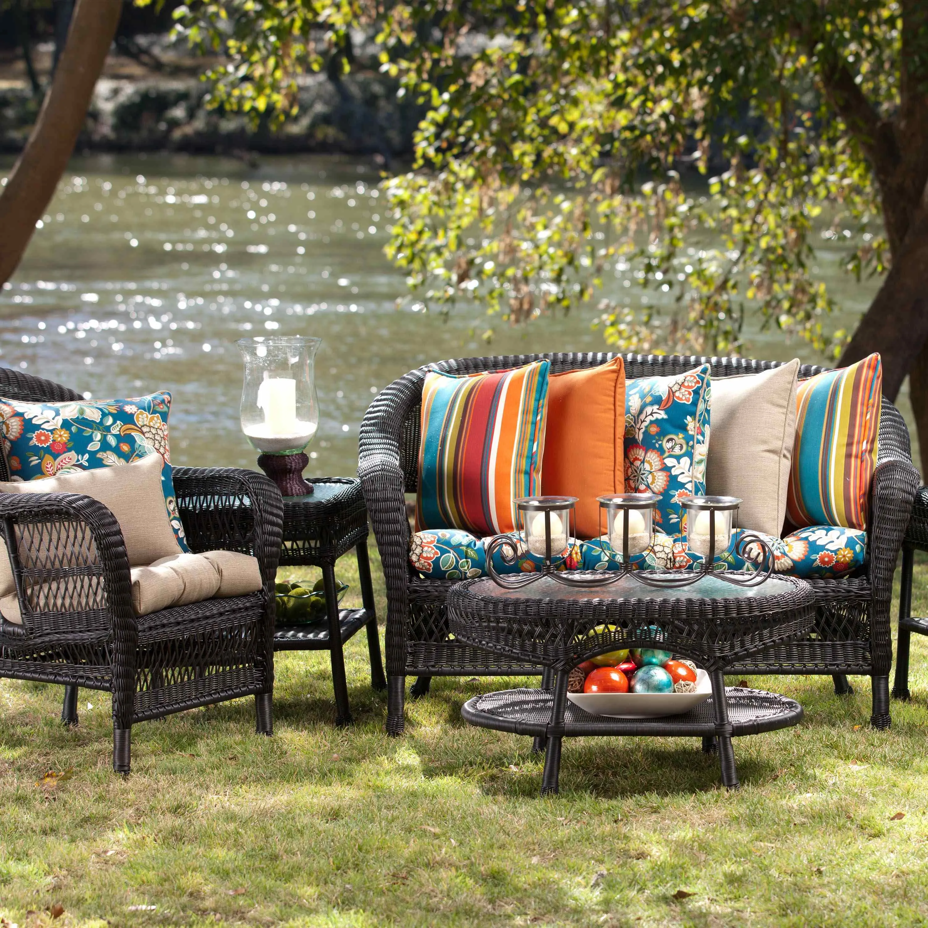 Telfair Peacock Over-Sized Rectangular Throw Pillow (Set Of 2)