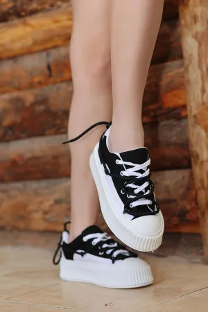 Thick Sole Casual Sport Black