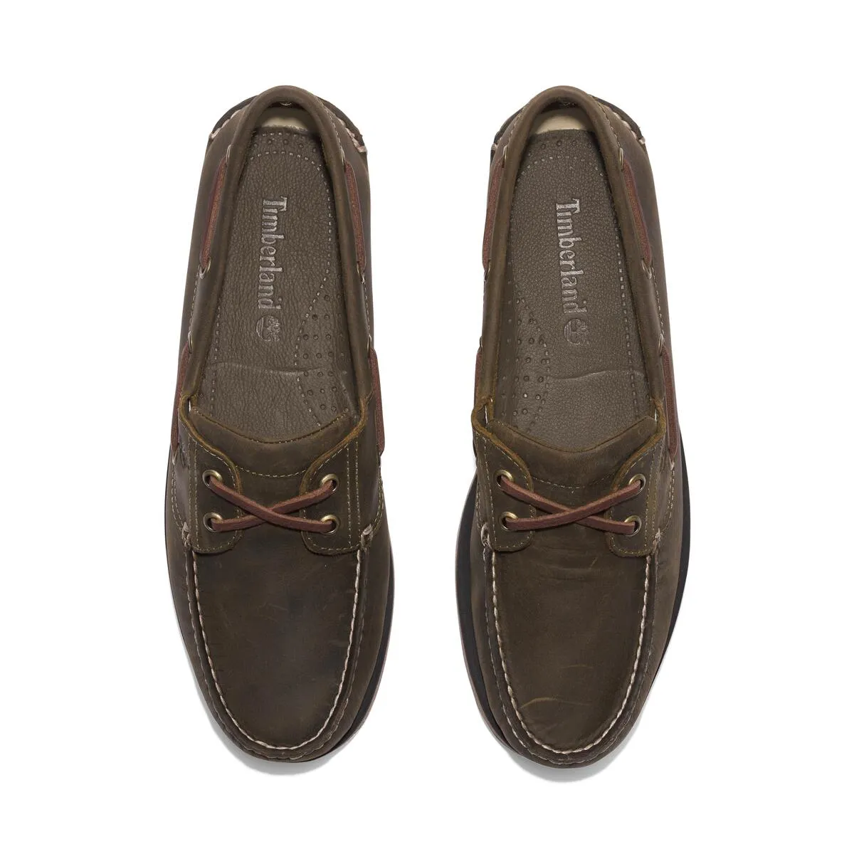 Timberland Classic 2-Eye Men's Boat Shoe | Olive Full Grain (TB 0A4187ET4)