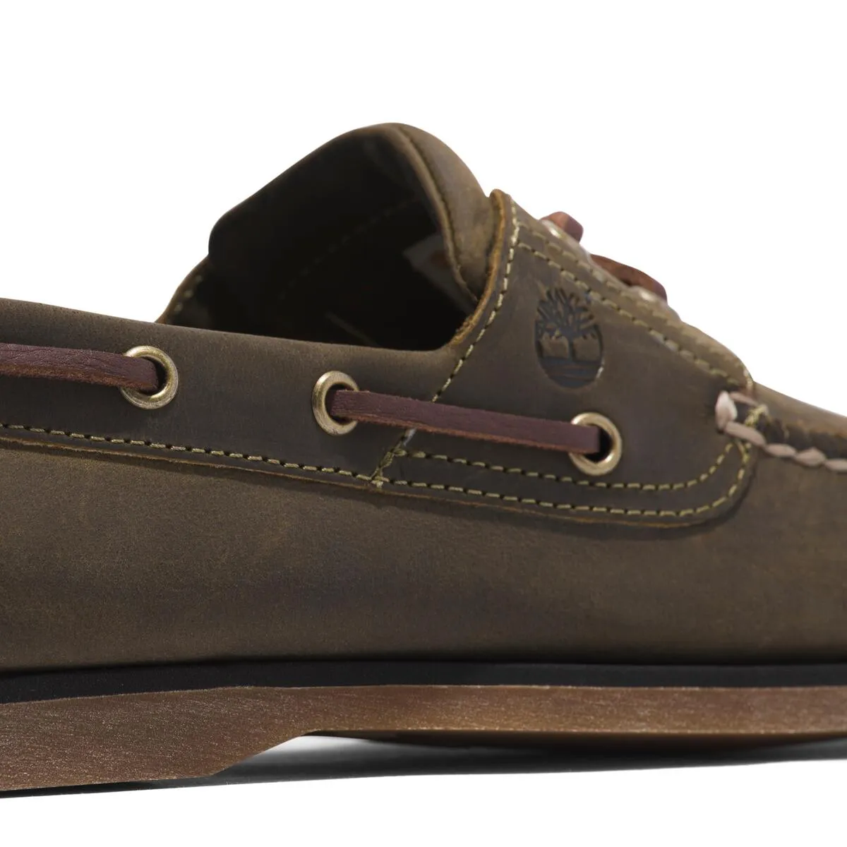 Timberland Classic 2-Eye Men's Boat Shoe | Olive Full Grain (TB 0A4187ET4)