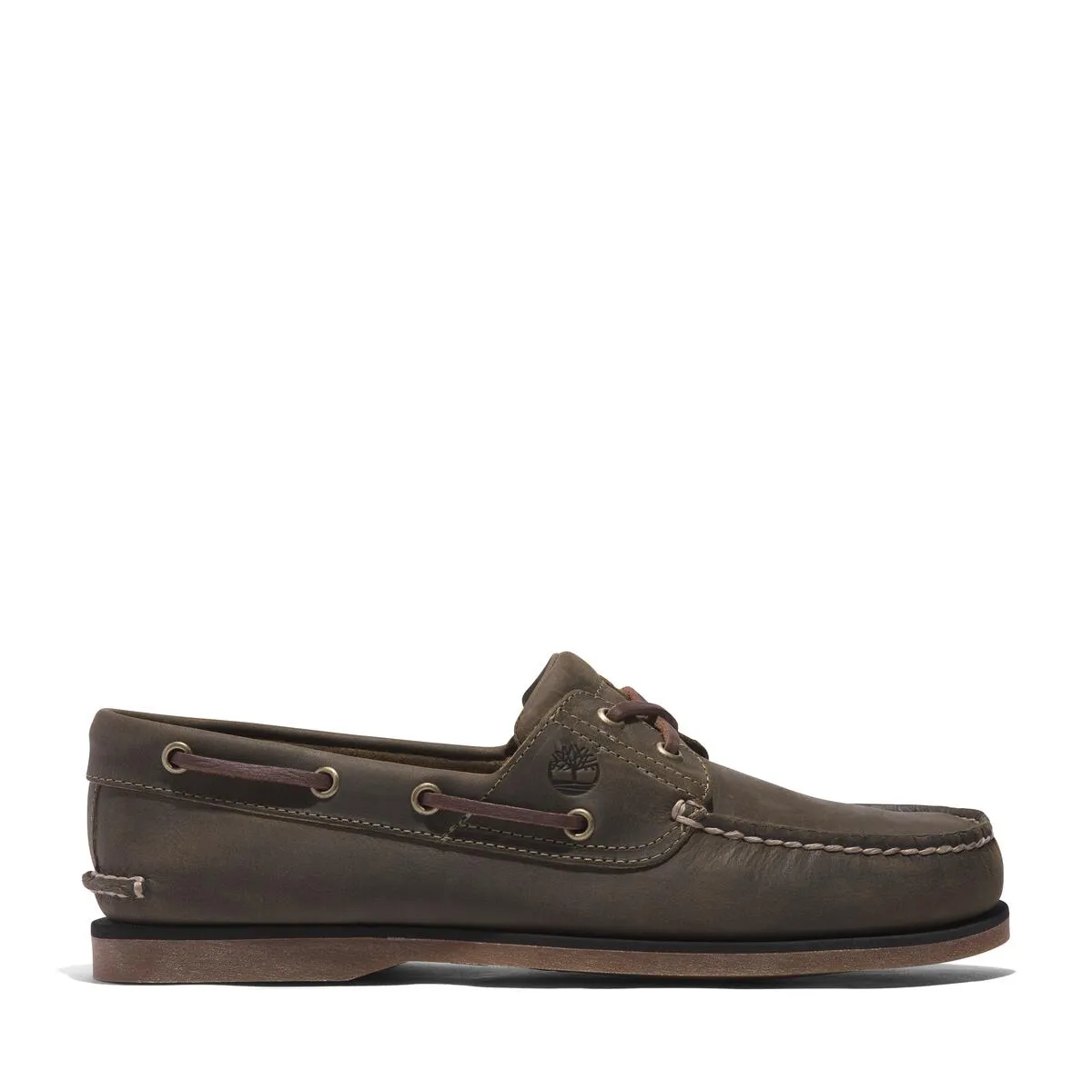 Timberland Classic 2-Eye Men's Boat Shoe | Olive Full Grain (TB 0A4187ET4)
