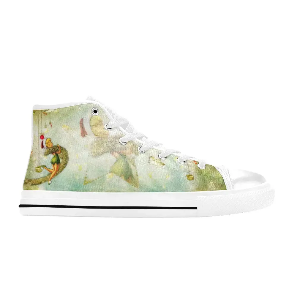 Tinkerbell Christmas Tinker Bell Shoes High Top Sneakers for Kids and Adults