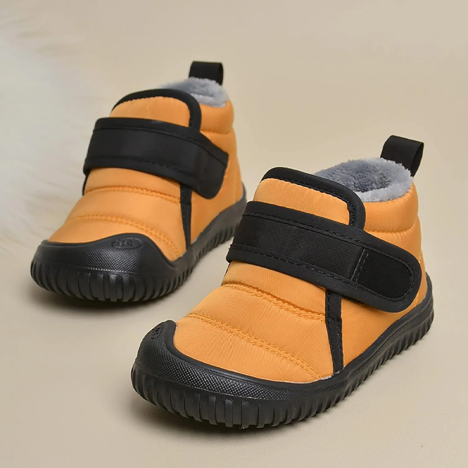 Toddler Baby Snow Boots Boys Girls Cold Weather Baby Faux Fur Shoes Wterproof Fleece Kids Snow Boots Winter Shoes