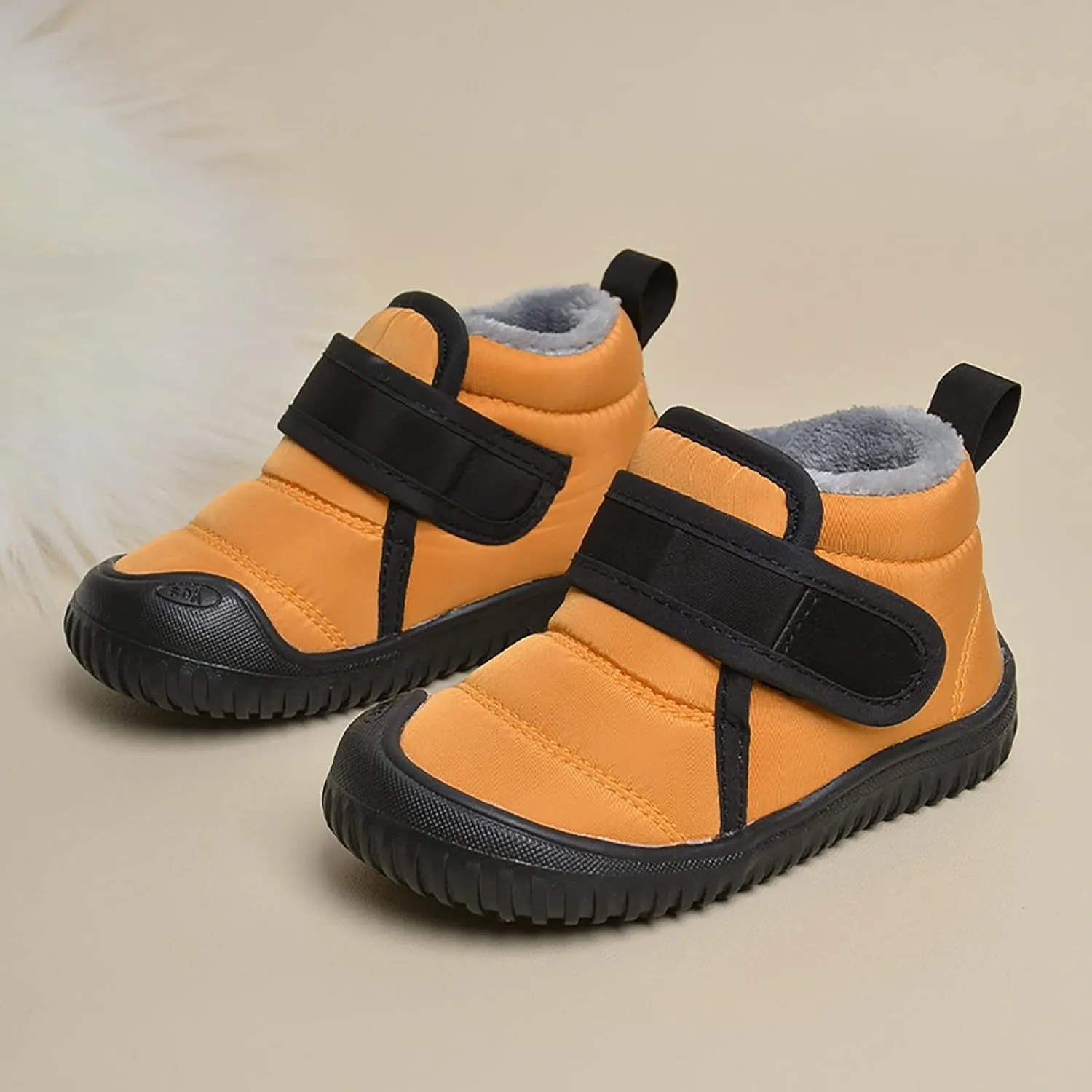 Toddler Baby Snow Boots Boys Girls Cold Weather Baby Faux Fur Shoes Wterproof Fleece Kids Snow Boots Winter Shoes