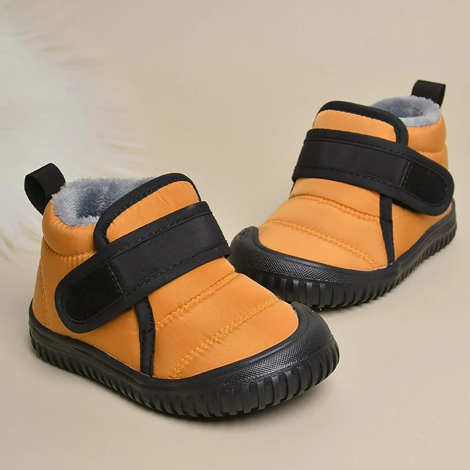 Toddler Baby Snow Boots Boys Girls Cold Weather Baby Faux Fur Shoes Wterproof Fleece Kids Snow Boots Winter Shoes