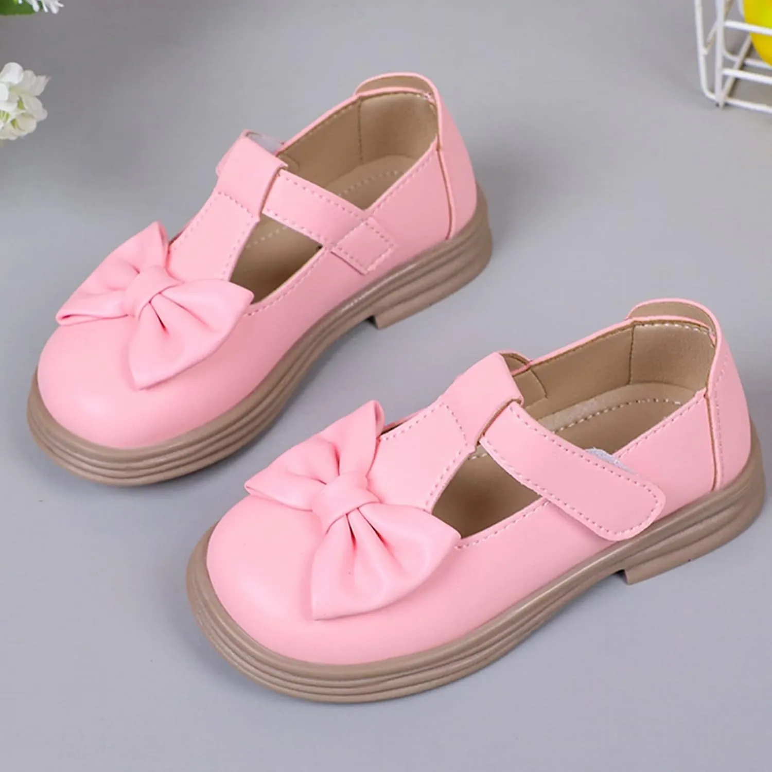 Toddler Girl Mary Jane Dress Shoes Kids Platform Uniform Shoes School Oxford Flats for Girl Party Wedding Shoes