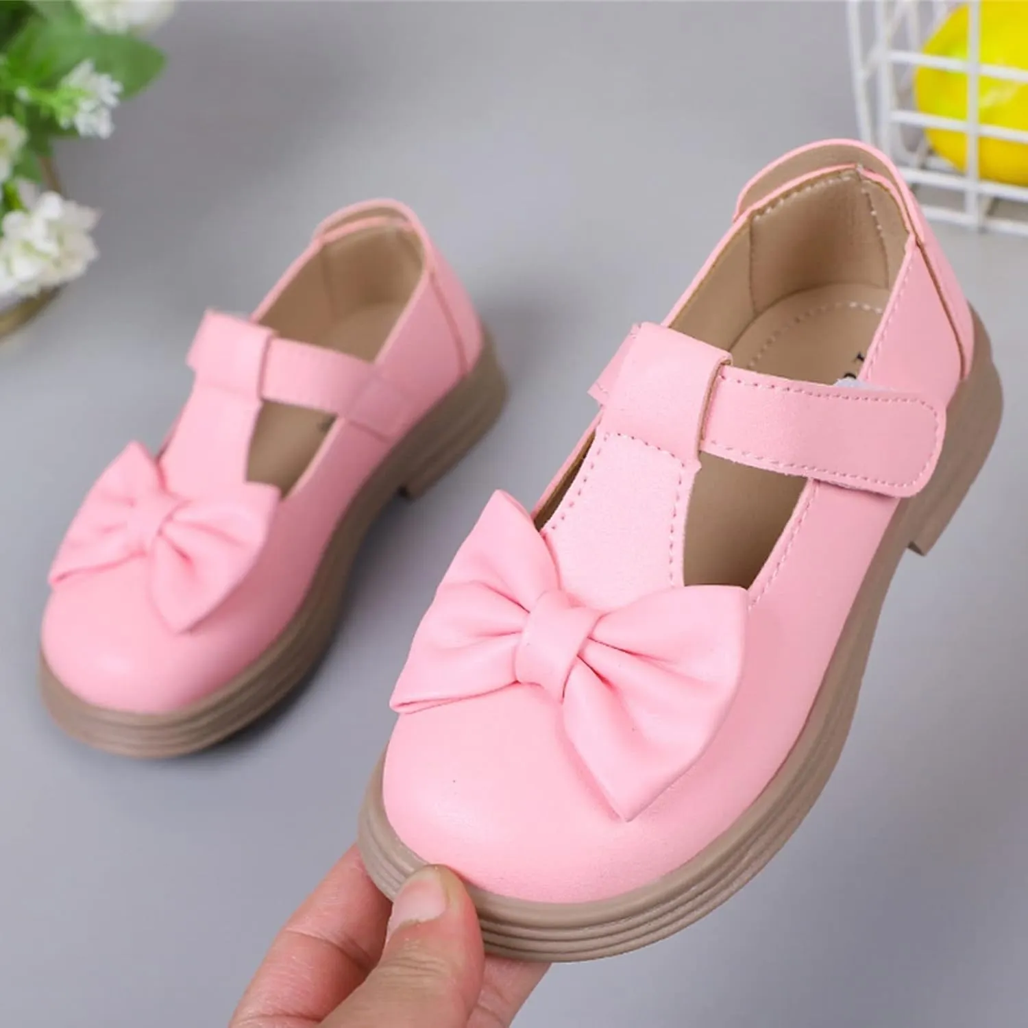 Toddler Girl Mary Jane Dress Shoes Kids Platform Uniform Shoes School Oxford Flats for Girl Party Wedding Shoes