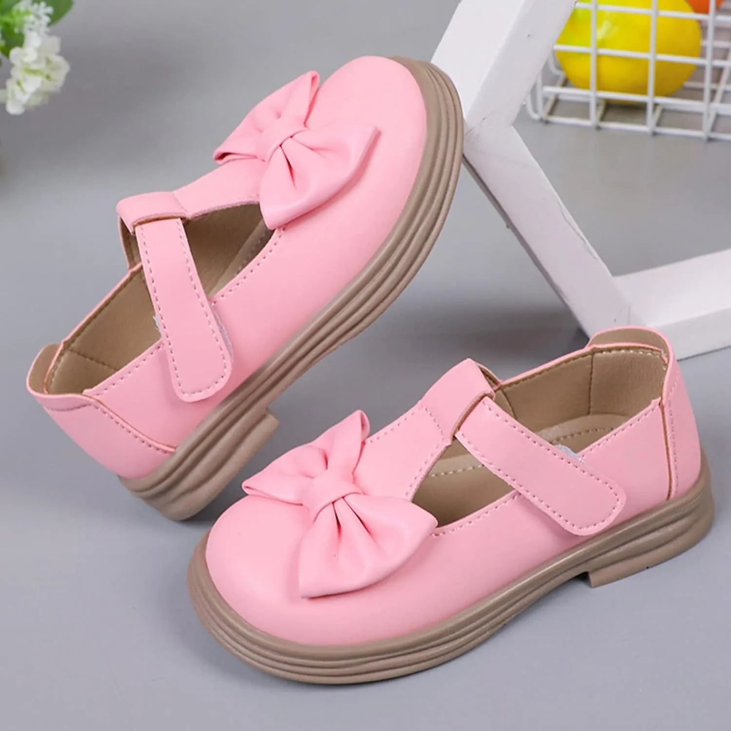 Toddler Girl Mary Jane Dress Shoes Kids Platform Uniform Shoes School Oxford Flats for Girl Party Wedding Shoes