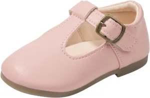 Toddler Girl Mary Jane Dress Shoes School Oxford Flats for Girl Wedding Party Shoes T-Strap Uniform Shoes