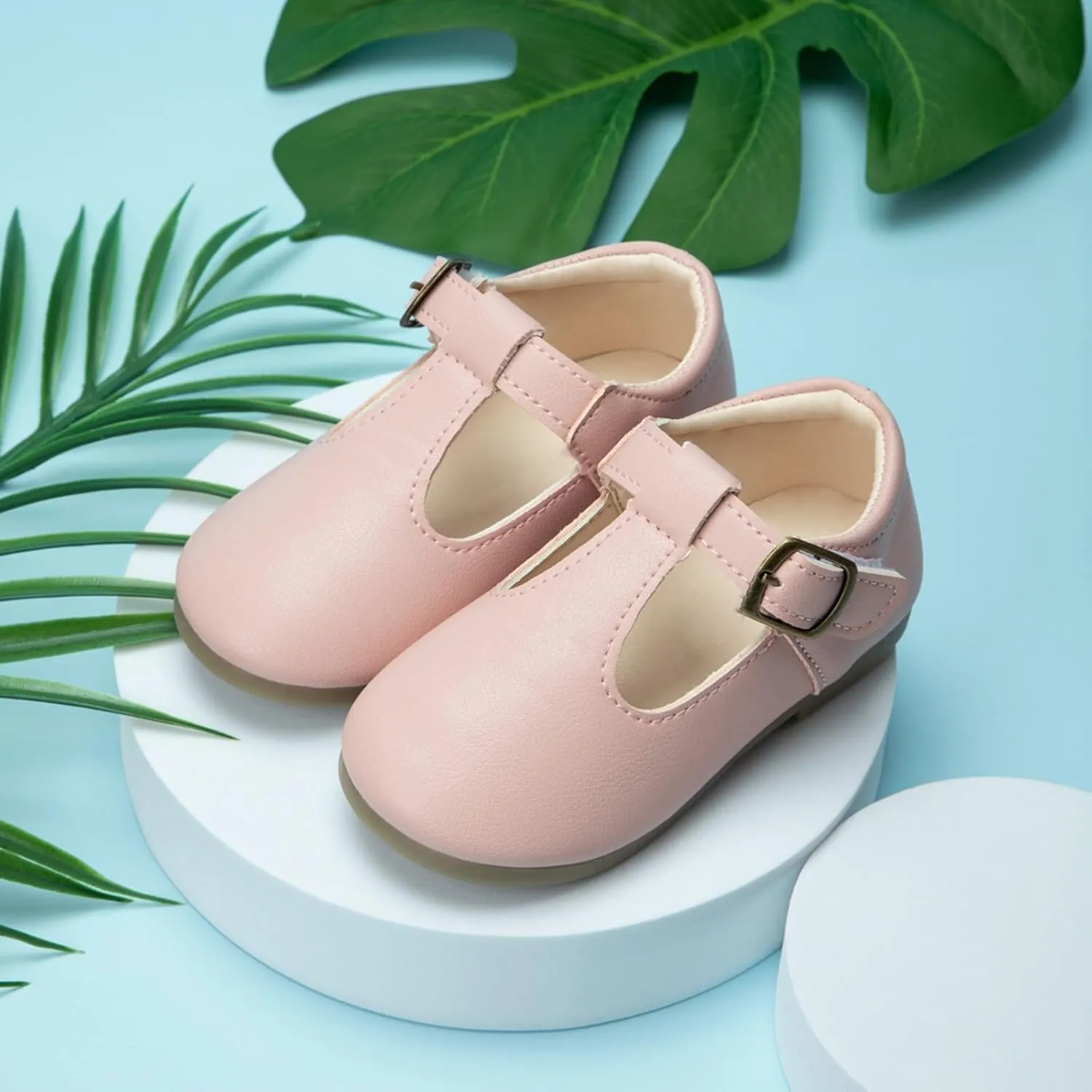 Toddler Girl Mary Jane Dress Shoes School Oxford Flats for Girl Wedding Party Shoes T-Strap Uniform Shoes