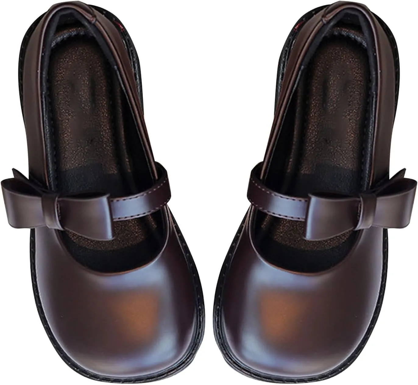 Toddler Girls Dress Shoes Little Girls Loafers School Uniform Mary Jane Flats for Girls Thick Non-Slip Sole Casual Shoe