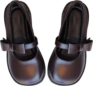 Toddler Girls Dress Shoes Little Girls Loafers School Uniform Mary Jane Flats for Girls Thick Non-Slip Sole Casual Shoe