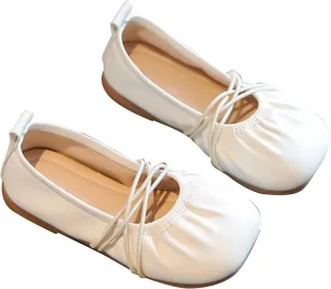 Toddler Girls Dress Shoes Mary Jane Ballet Flats Flower Girl School Party Wedding Shoes for Girls