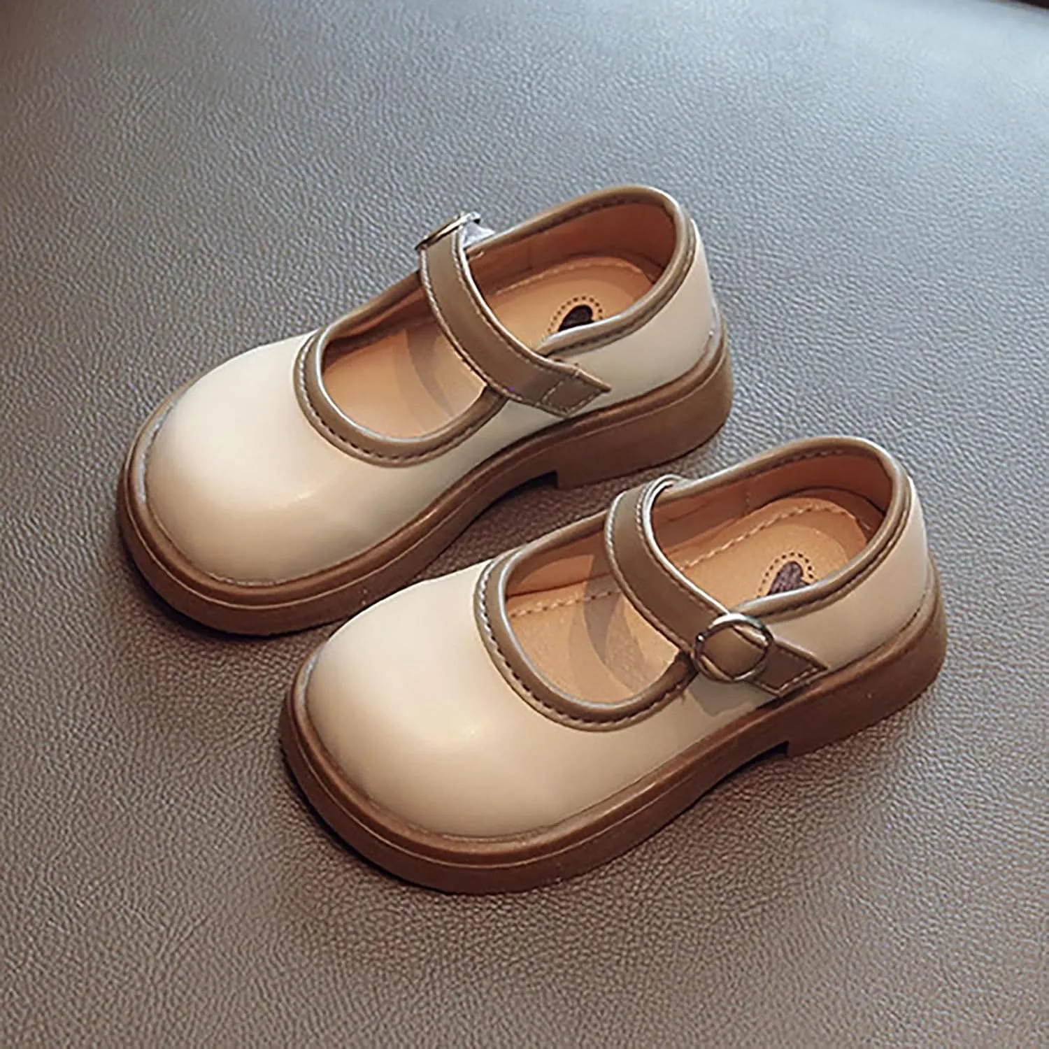 Toddler Girls Mary Jane Dress Shoes Flower Girl Shoes Little Girls School Oxford Flats for Wedding Party Shoes