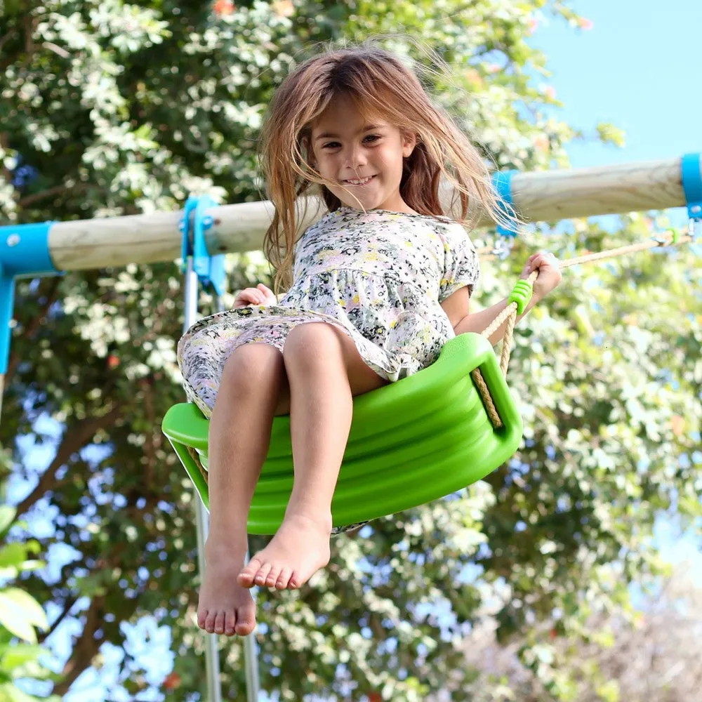 TP Knightswood Triple Wooden Swing & Slide Set with Glide and Button Seat (UK Mainland Only)