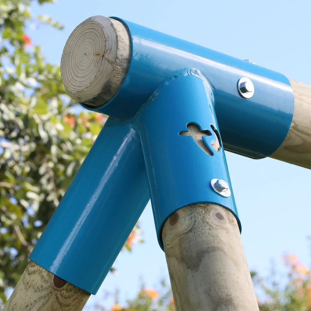 TP Knightswood Triple Wooden Swing & Slide Set with Glide and Button Seat (UK Mainland Only)