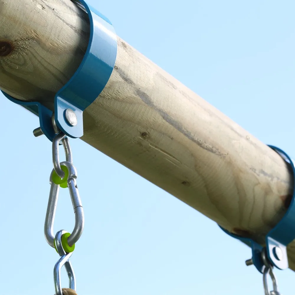 TP Knightswood Triple Wooden Swing & Slide Set with Glide and Button Seat (UK Mainland Only)