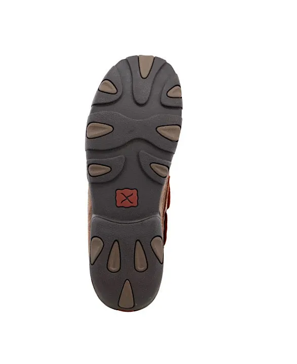 Twisted X Men's Driving Moc Boat Slip On - Brown