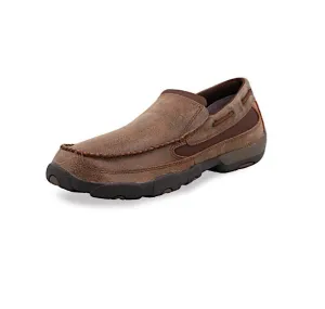 Twisted X Men's Driving Moc Boat Slip On - Brown