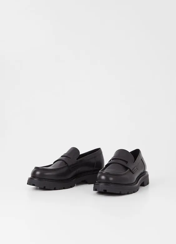 VAGABOND CAMERON LOAFER BLACK LEATHER