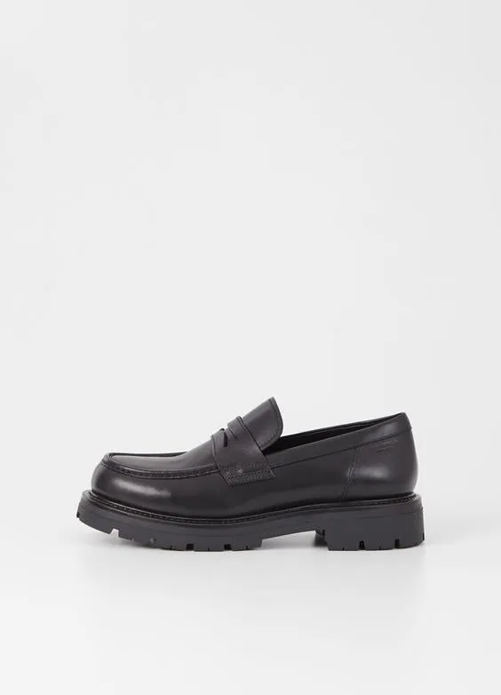 VAGABOND CAMERON LOAFER BLACK LEATHER