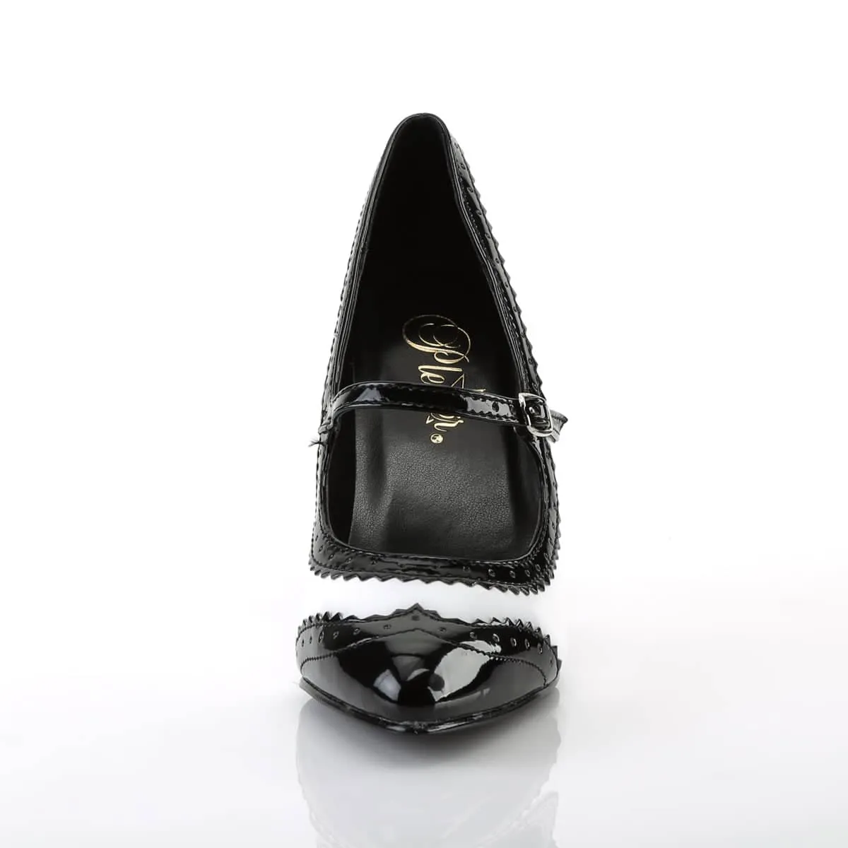 VANITY-442 Black & White Pumps High Heel
