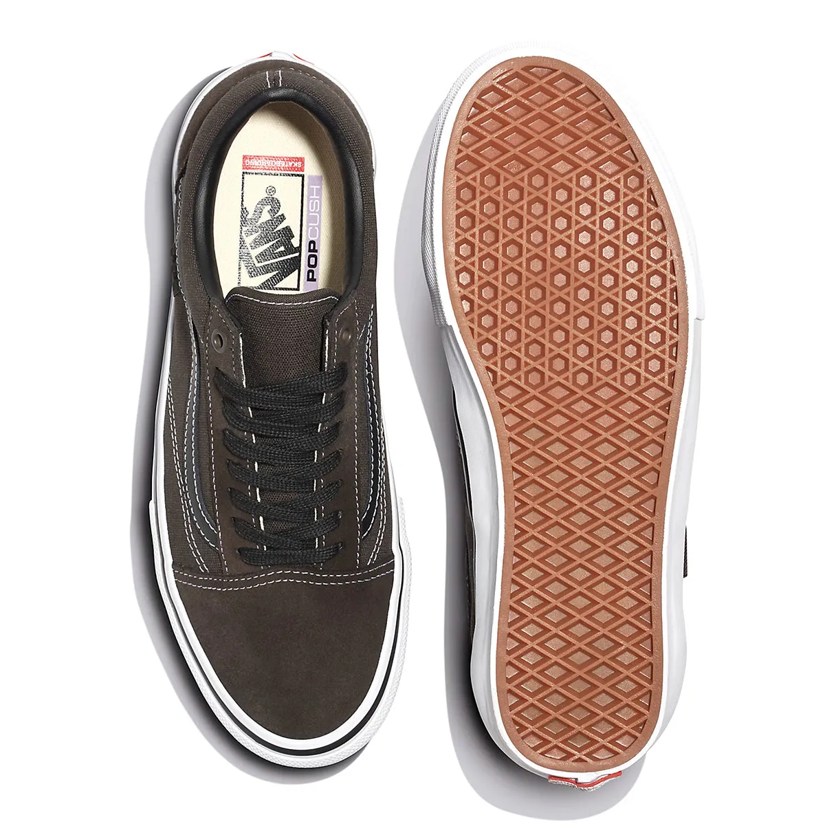 Vans Skate Old Skool Skateboard Shoe - Chocolate/White