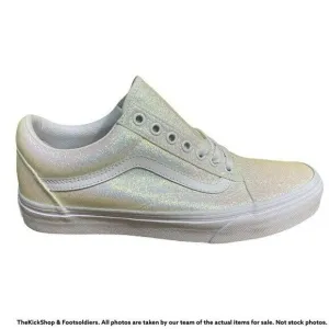 VN0A3WKT3UA1 VANS Old Skool UV Glitter (White) Men Size 4.5 | Women Size 6