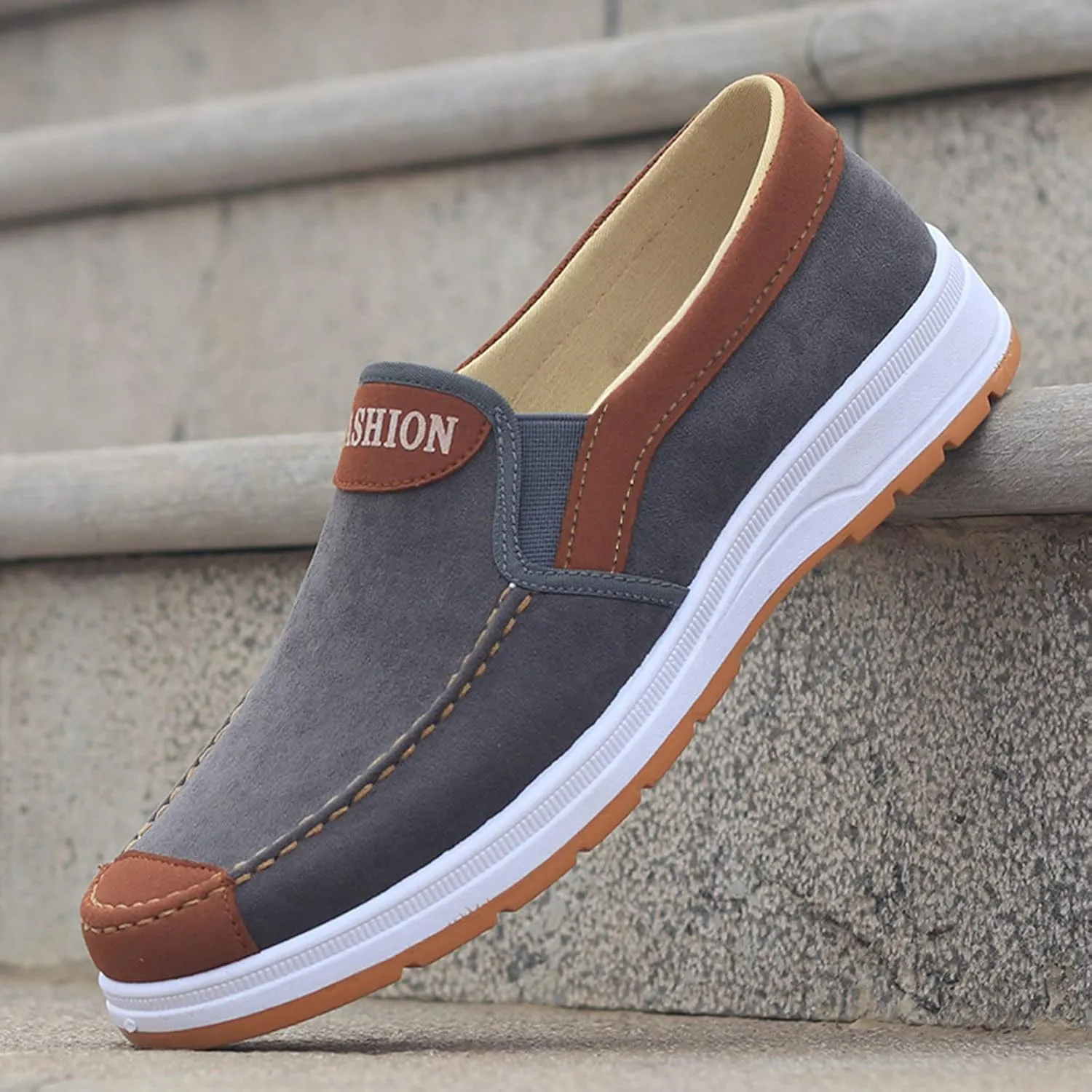 Walking Shoes Tennis Comfortable Fashion All Season Men Casual Shoes Flat Bottom Non Slip Cloth Colorblock Comfortable