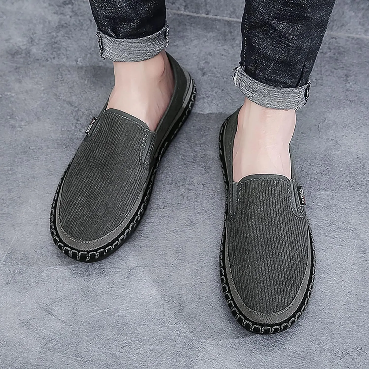 Walking Shoes Tennis Comfortable Men Low Top Casual Walking Shoes Canvas