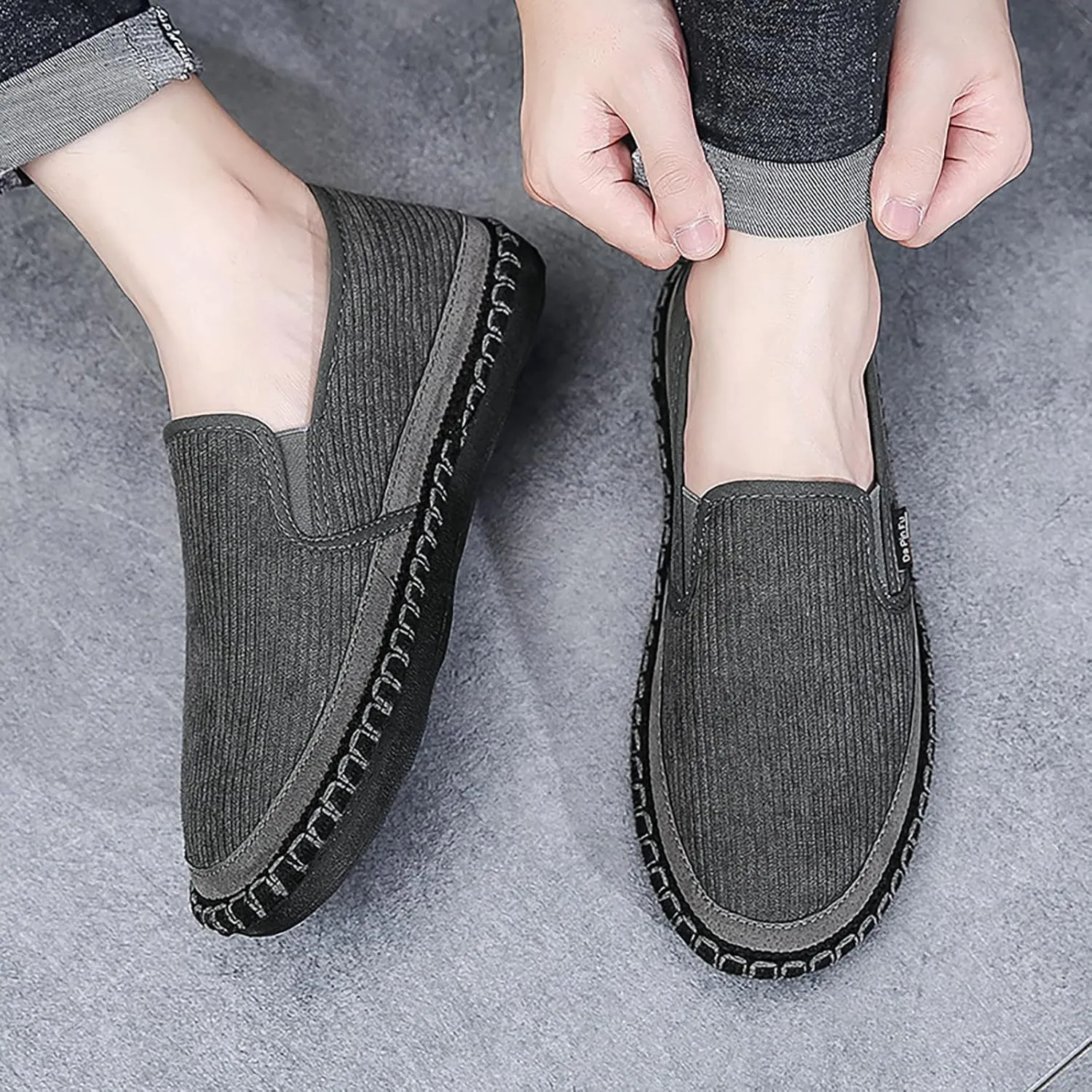 Walking Shoes Tennis Comfortable Men Low Top Casual Walking Shoes Canvas