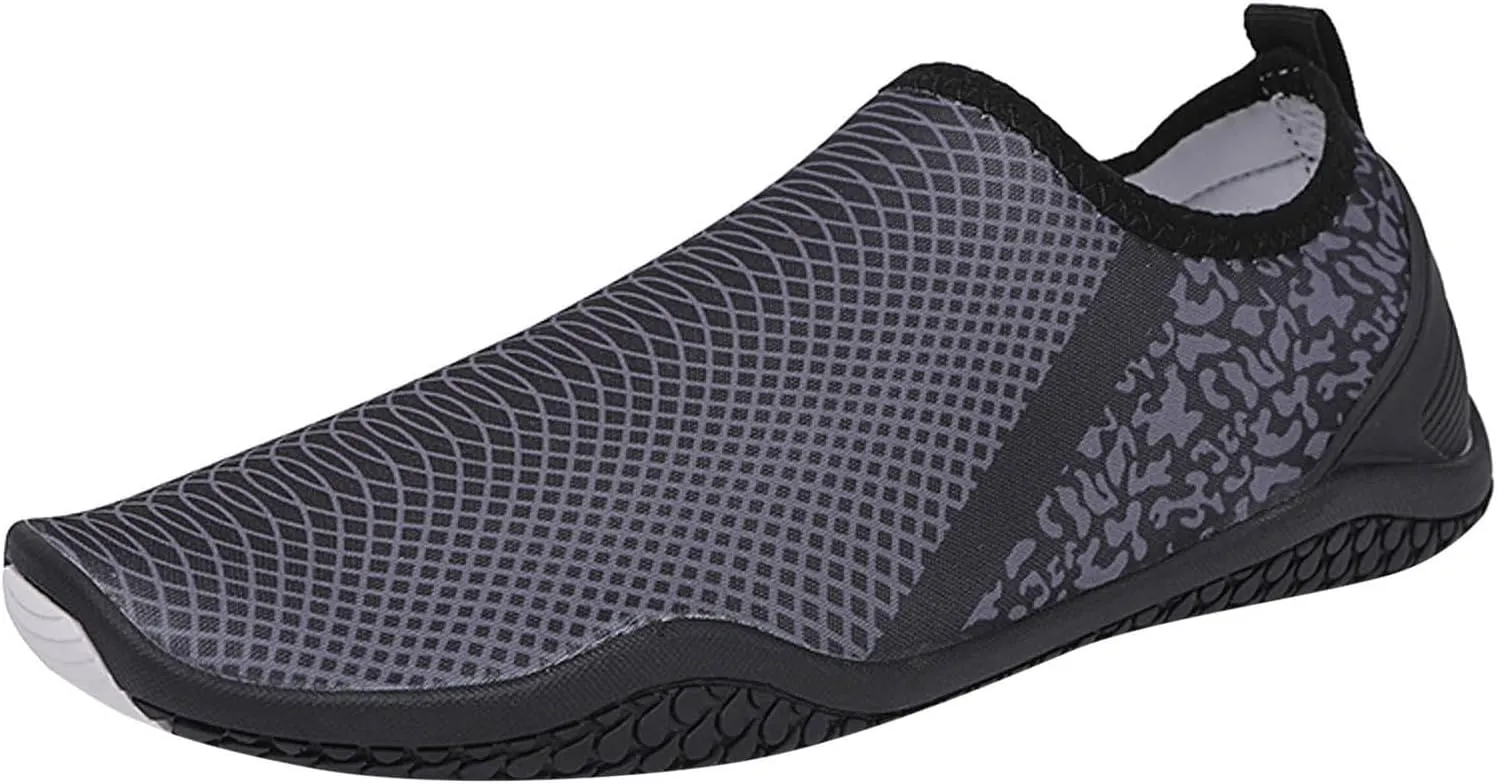 Water Shoes Men Wide Width Barefoot Aqua Socks Quick Dry Women Hiking Water Shoes Mens Water Shoes Wide Aqua Sports Outdoor Shoes for Pool Beach Surf Water Park Yoga