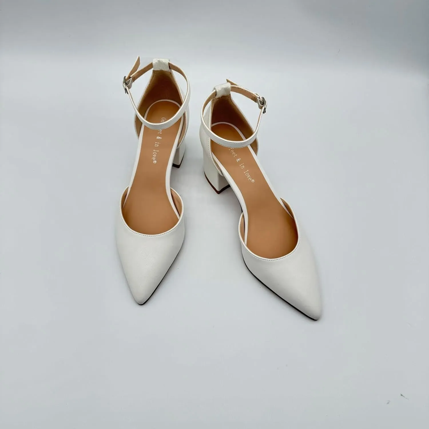 White Heels for Women Wedding Heels Low Heel Dress Shoes for Women wear Your Fashion Sense