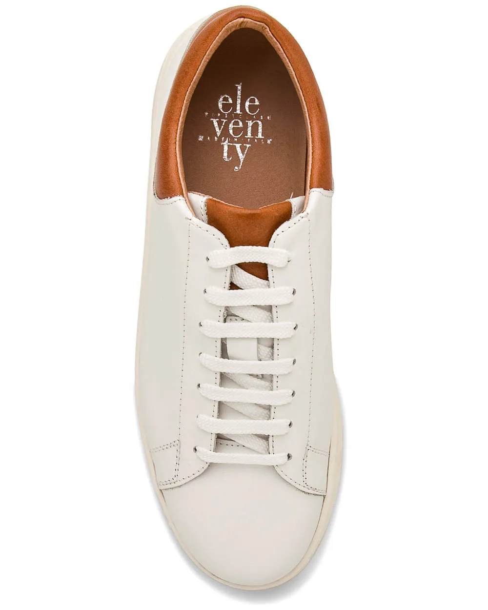 White Leather Low Top Sneaker