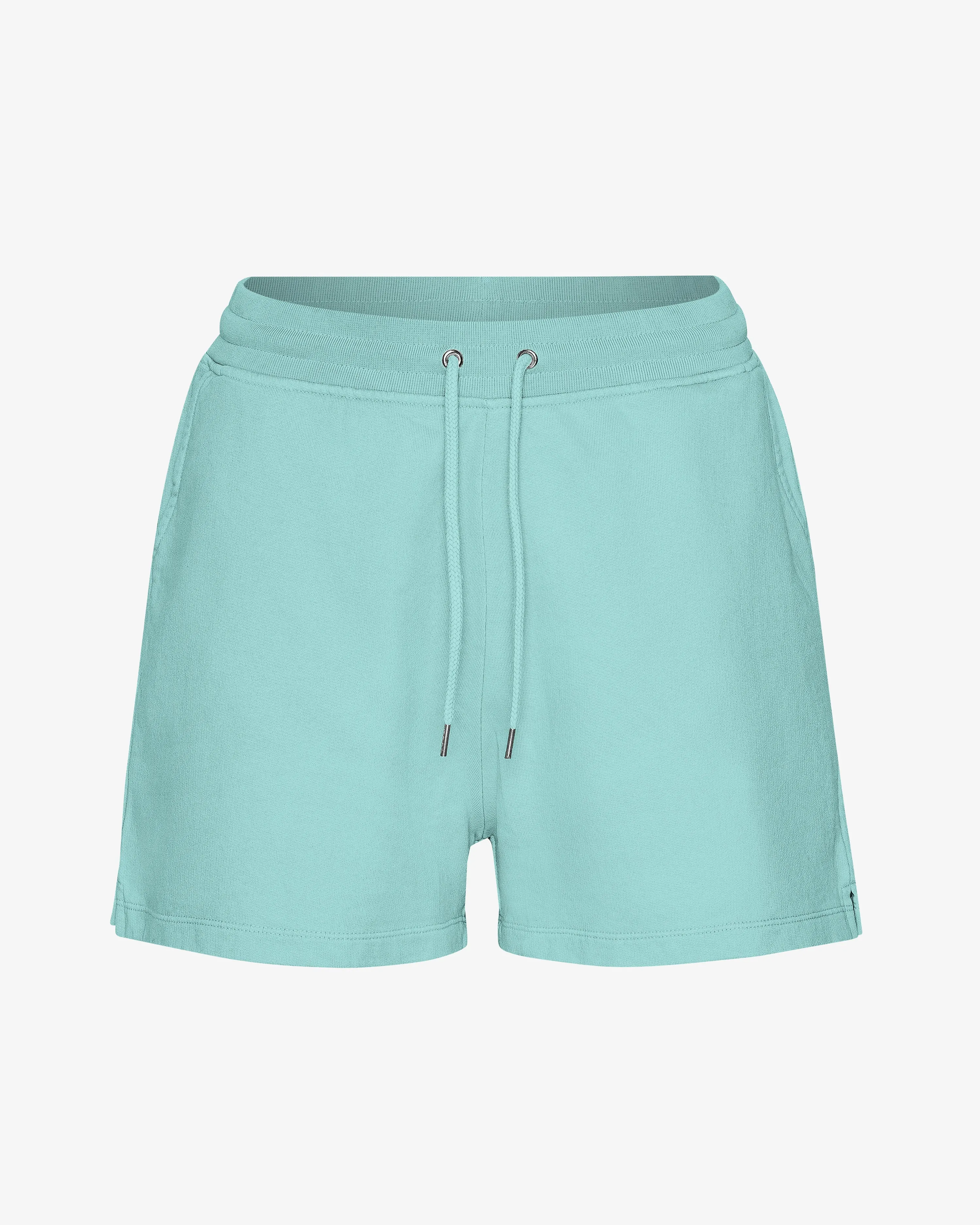 Women Organic Sweatshorts - Teal Blue
