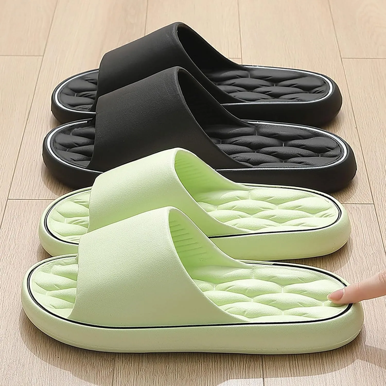 Women's Beach Sandals Casual Slippers Flat Open Toe Sandals Microwave Slippers for Women Home Slippers for Men