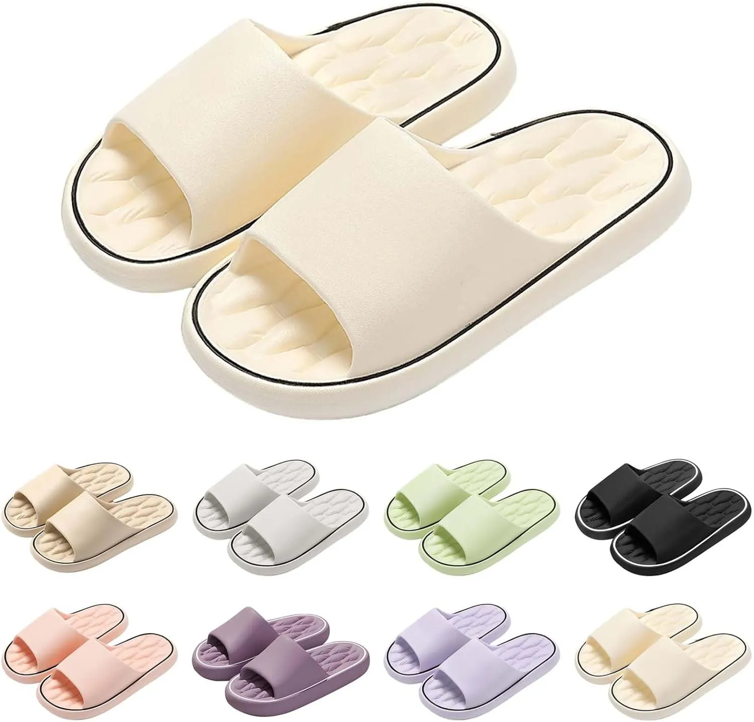 Women's Beach Sandals Casual Slippers Flat Open Toe Sandals Microwave Slippers for Women Home Slippers for Men