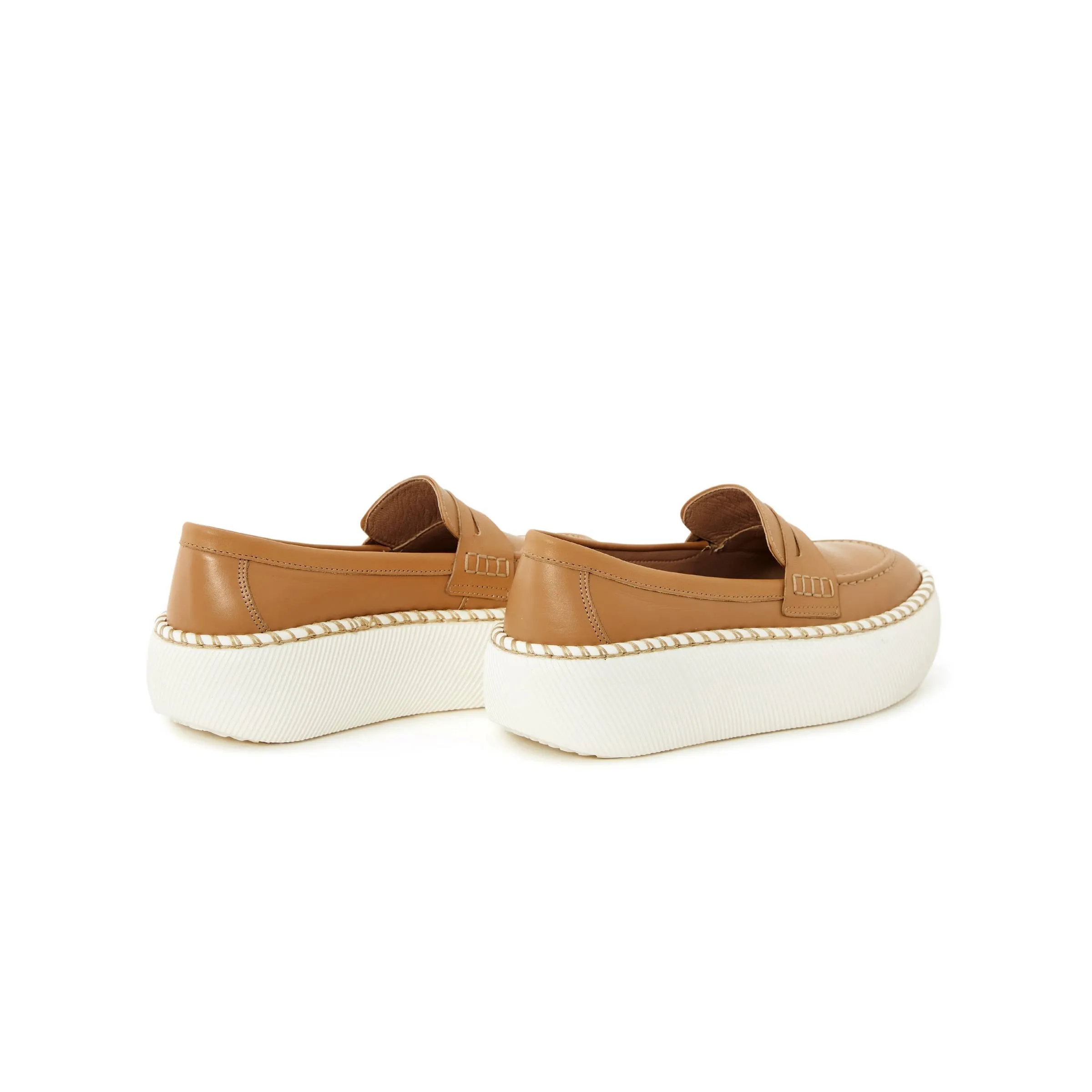 Women's Calf Leather HandmadeLoafer W5004