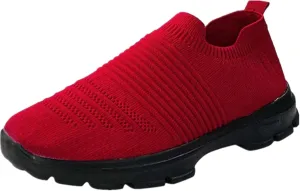 Women's Casual Running Jogging Sneakers, Orange, Size 6-12
