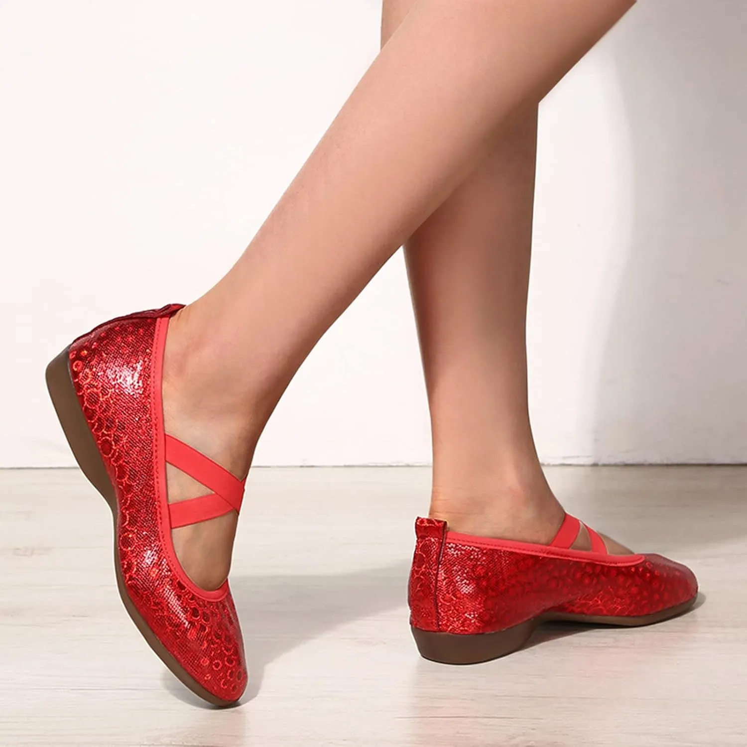 Women's Classic Comfort Flats Fashion Casual Dress Shoes Cute Closed Toe Slip On Lightweight Breathable Walking Shoe