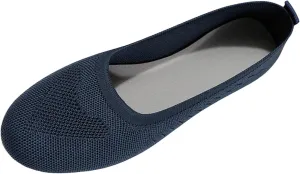 Womens Flat Shoes Knit Ballet Shoes Round Toe Slip on Loafer Casual Business Shoe Comfort Soft Office Flats