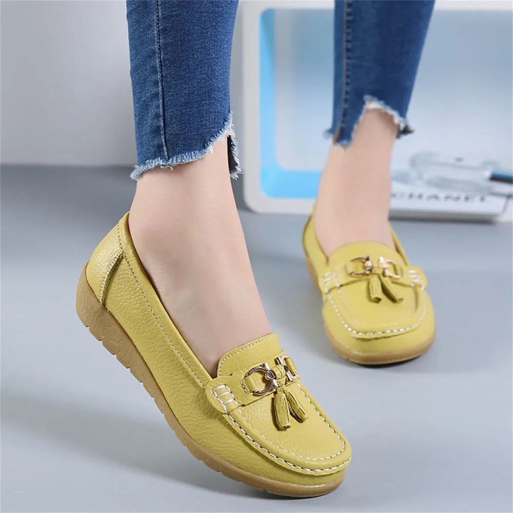 Women's Leather Breathable Moccasins Shoes