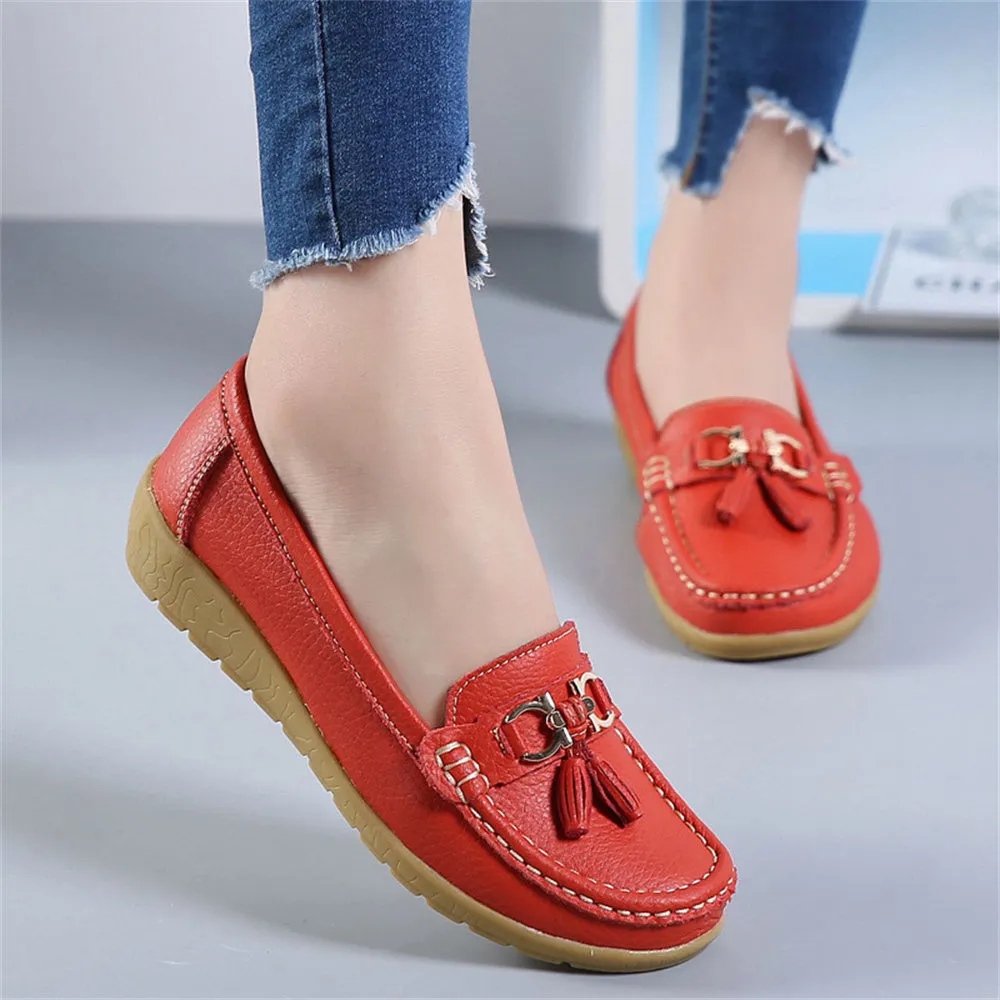 Women's Leather Breathable Moccasins Shoes