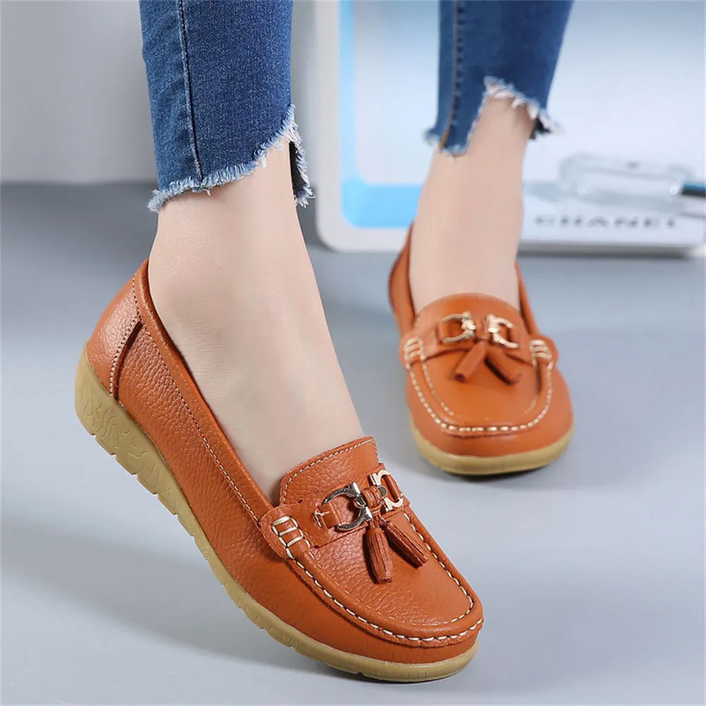 Women's Leather Breathable Moccasins Shoes
